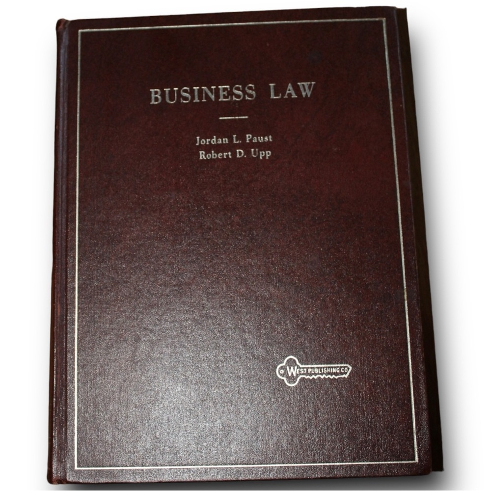 Business Law 2nd Edition West Publishing Jordan Paust Robert Upp